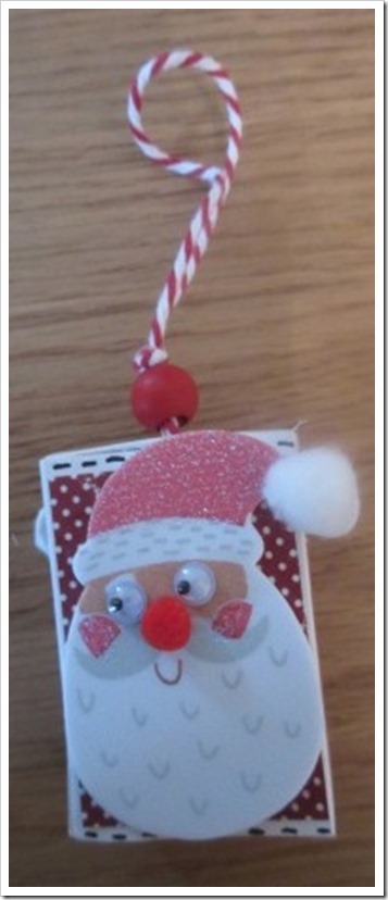 Santa Matchbox Christmas Tree Decoration