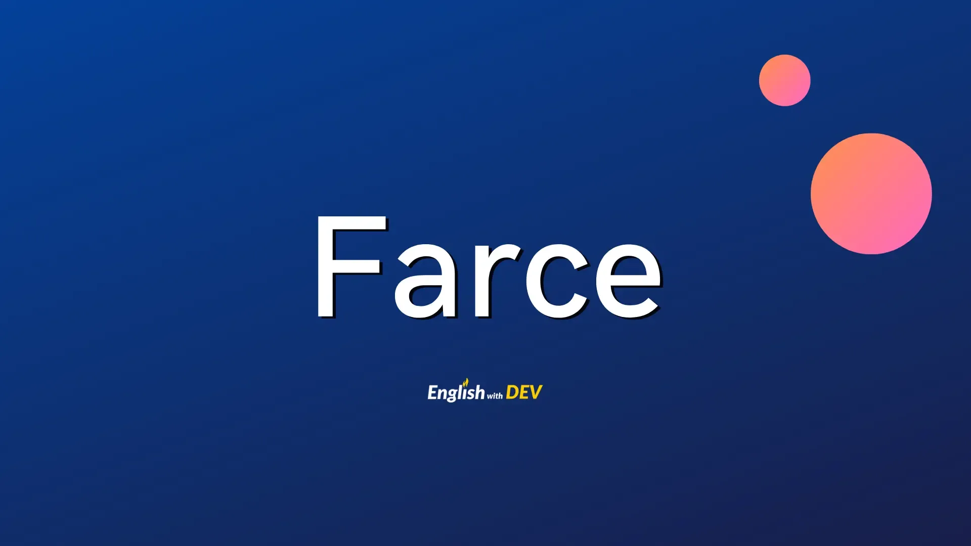 Farce meaning
