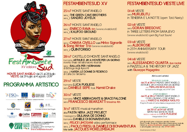 Monte Sant'Angelo, tutto il programma musicale e artistico di FestambienteSud XV