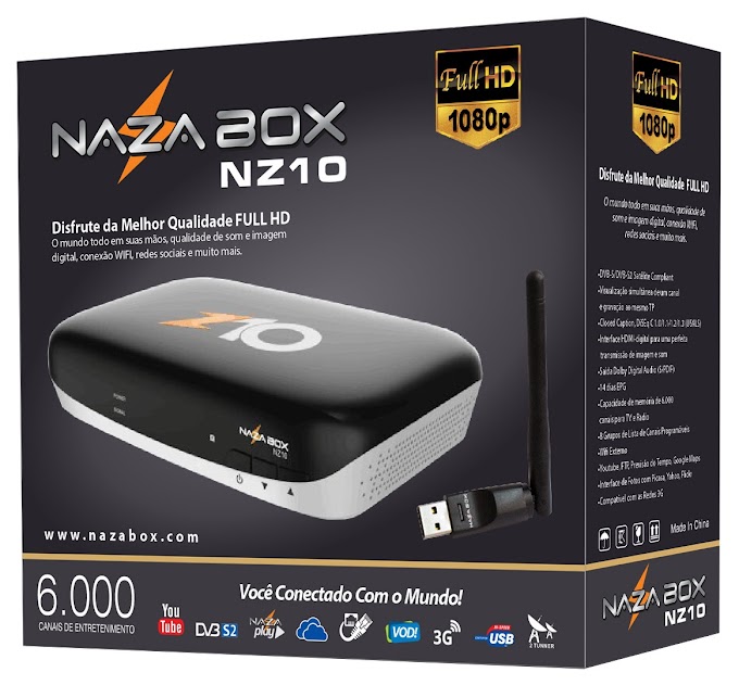 NAZABOX NZ10 NOVA ATUALIZAÇÃO V2.61 - 25/10/2019