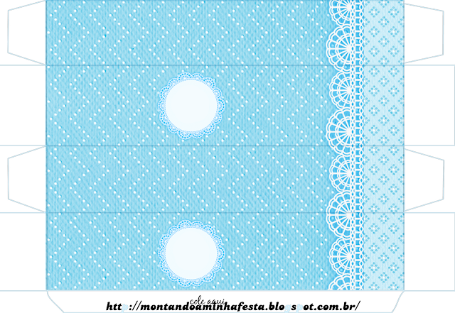 Light Blue Lace, Free Printable Box.