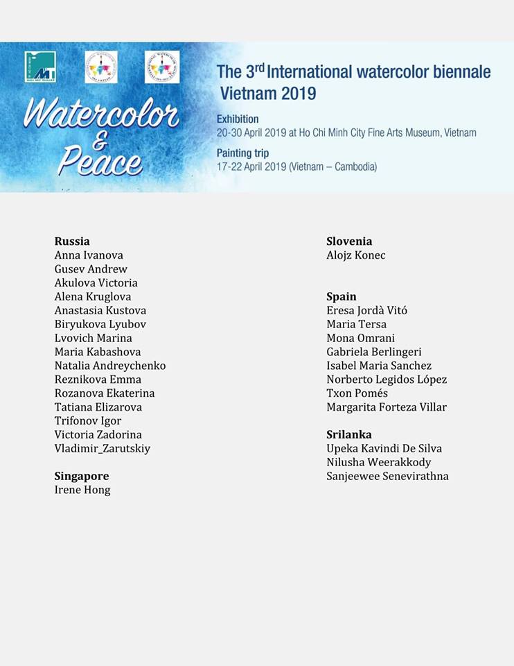 3rd International Watercolor Biennale Vietnam 2019