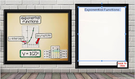 exponential functions on an algebra word wall