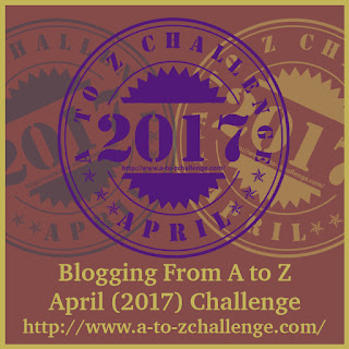 #AtoZChallenge 2017 badge