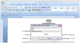 Cara Membuat daftar isi otomatis dengan Microsoft Word 