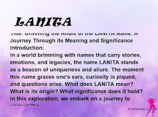 meaning of the name LANITA