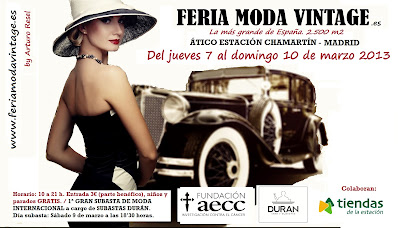 FERIA MODA VINTAGE MADRID DEL 7 A 10 DE MARZO 2013