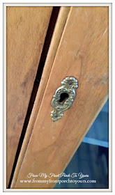 Vintage Pie Safe- Faux Key Hole-Treasure Hunt Thursday- From My Front Porch To Yours