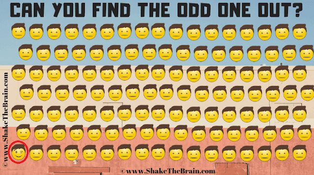 3. Visual Picture Puzzles: Odd Emoji Out Picture Riddle Answer