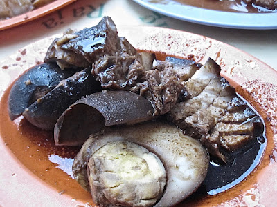 Loo's Hainanese Curry Rice, braised pork belly eggs