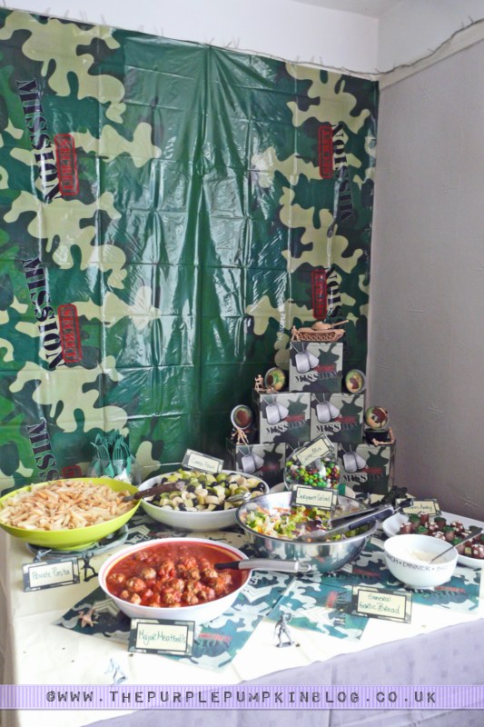 Bringing It All Together Army Themed Party   The Purple 