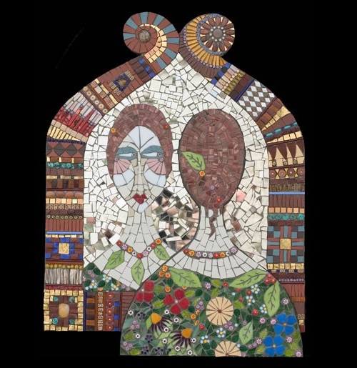 decorative mosaic paintings by Irina Charny