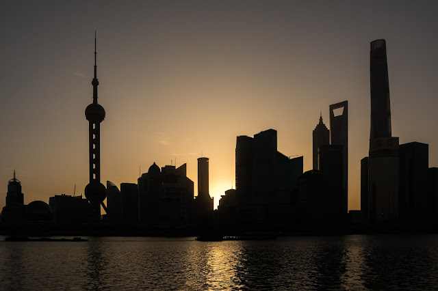 Shanghai, Šanghaj, Pudong, východ slunce, sunrise, čína, china