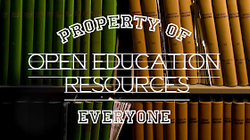 Image:  Open Educational Resources - Property of Everyone sign