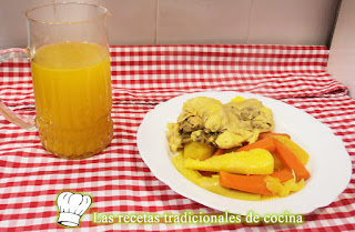 Receta del caldo de pollo