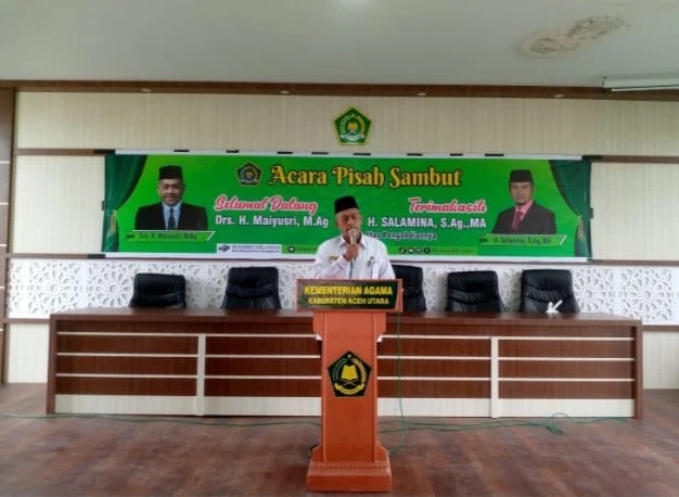 Kemenag Aceh Utara Gelar Acara Pisah Sambut Kepala Kemenag Aceh Utara yang Baru