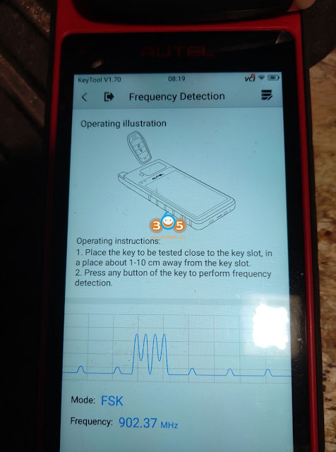 Generate Ford ID49 902MHZ Remote with Autel KM100 3