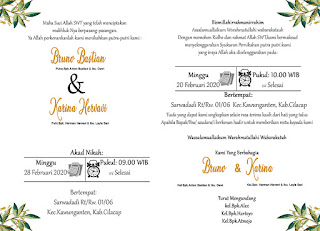 Desain Undangan Rustic PSD