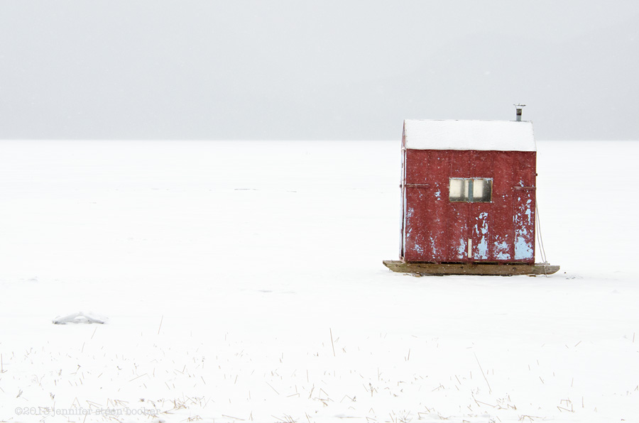 ice shack wood stove