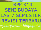 RPP K13 Seni Budaya Kelas 7 Semester 2 Revisi Terbaru Tahun 2019