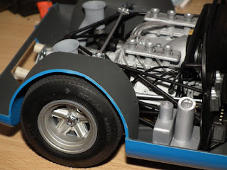 Rear wheels fitted to Porsche 910