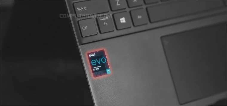 ملصق Intel Evo