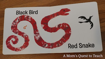 page from inside book - Black Bird Red Snake