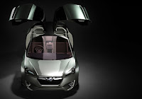 Subaru Hybrid Tourer Concept with gullwing doors