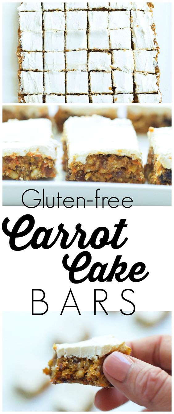 Healthy No Bake Carrot Cake Bars