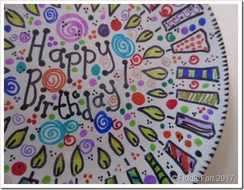 Sharpie Pen Birthday Plate 4 Sharpie Pen Birthday Plate 4