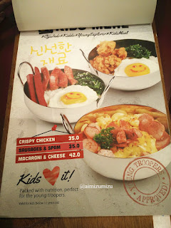 Ojju K-Food Restaurant Jakarta Menu