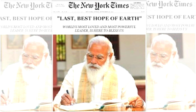 The New York Time Clears the Air on 'Completely Fabricated' Modi Image || Fabricated Photo of Indian PM Modi
