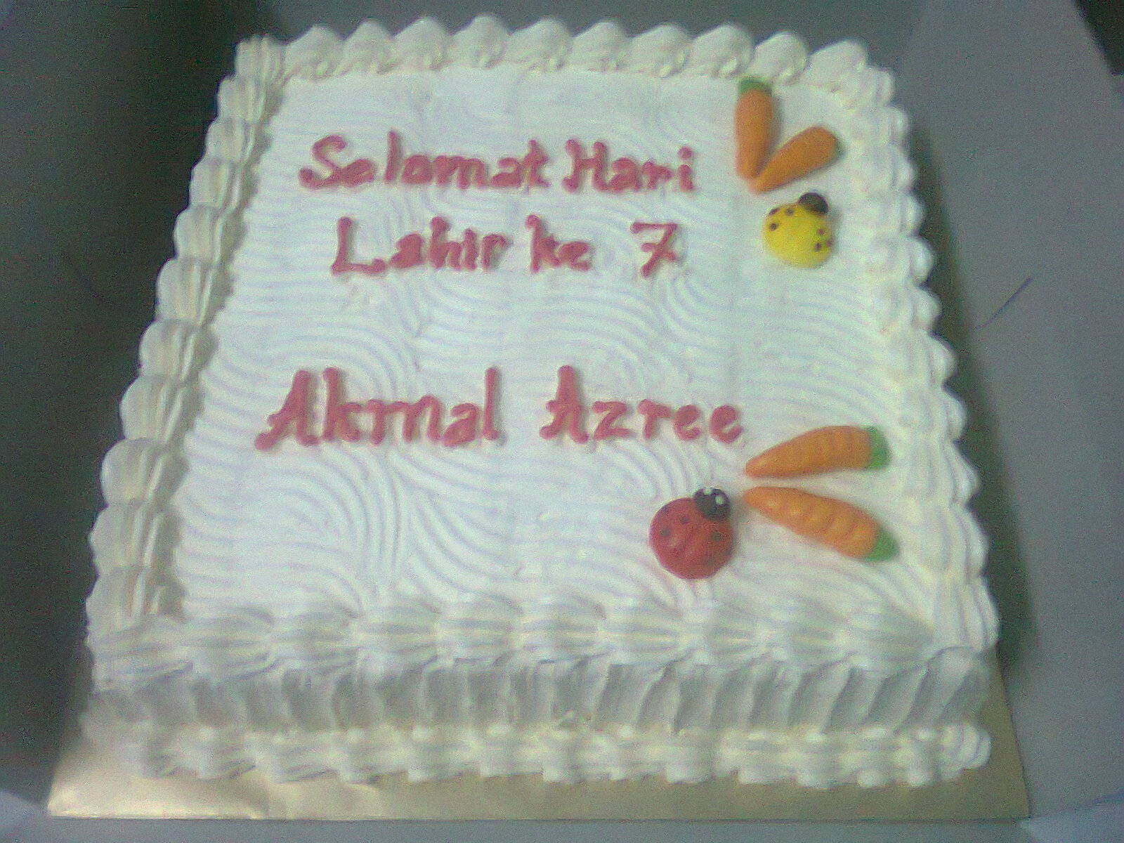 ADNAZTHIE-KEK: Carrot cakeresepi kelas mini pack cake