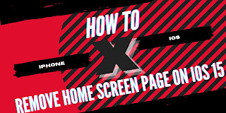 How to Remove Home Screen Page on iOS 15