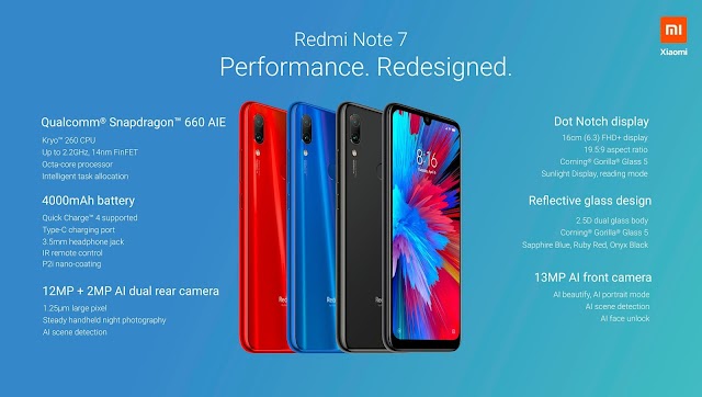 Redmi Note 7 Full Specifications & Price 