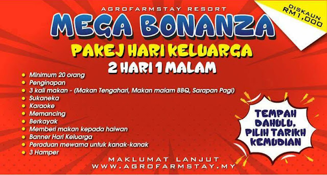 MEGA BONANZA 2018 KEMBALI LAGI! - AGROFARMSTAY MELAKA