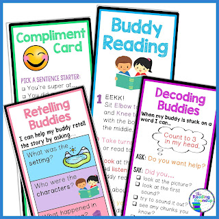 Do you want to implement a Reading Buddies program in your elementary school? Check out these must read tips to ensure a successful and effective buddy reading program with your students! #thereadingroundup #buddyreading