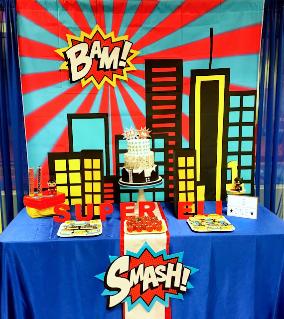 Superheros- Kids birthday party ideas - Superhero First Birthday Party Ideas by The Celebration Stylist