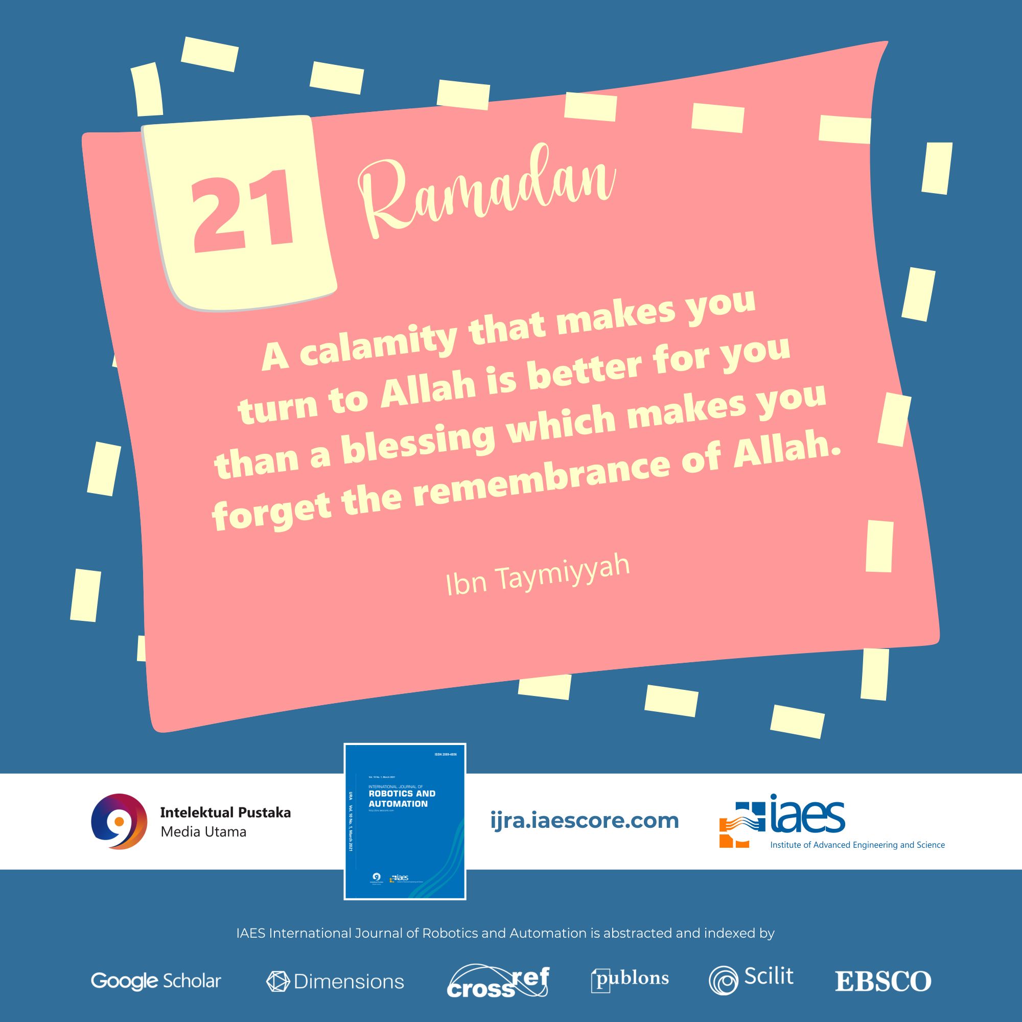 #IJRAmadan Day 21