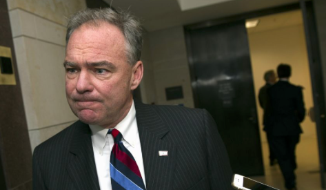 Tim Kaine to oppose Mike Pompeo for secretary of state 