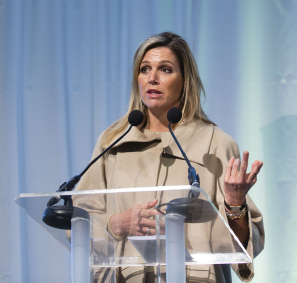 Queen Maxima of The Netherlands and Jan Peter Balkenende