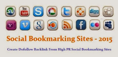 Hi PR Dofollow Social Bookmarking Sites List 2015