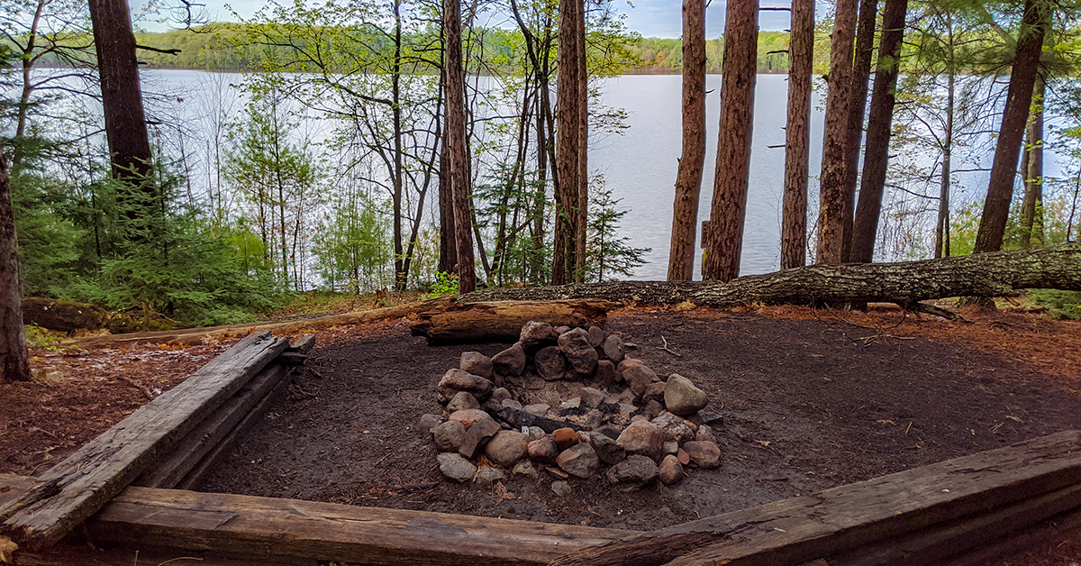 Campsite on Pallette Lake