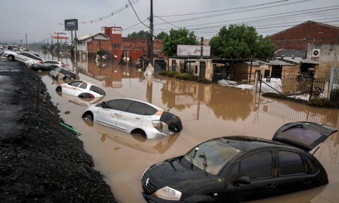 Nível dos rios volta a subir no Rio Grande do Sul e gera alerta para risco de ‘inundações severas’.