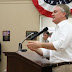 At town hall in Benton, U.S. Rep. James Comer defends and explains his vote for House Republican health-care legislation