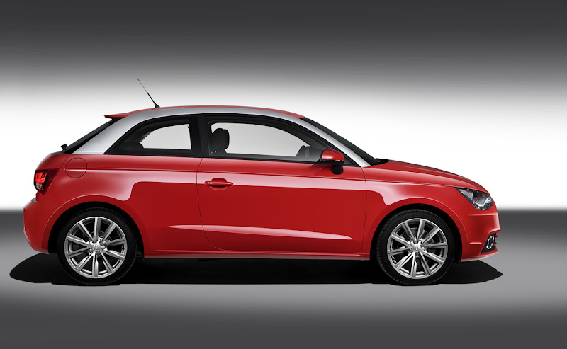 2011 Red Audi A1 50s cool Side Wallpapers title=