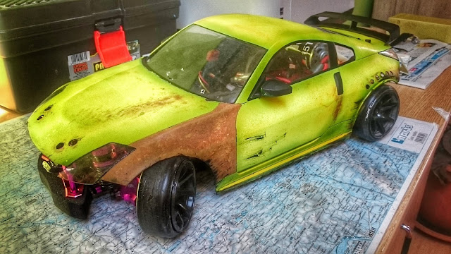 RC drift body Nissan 350Z rat style