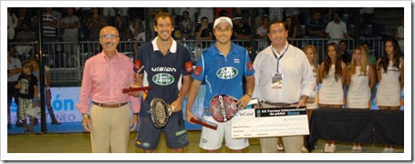 Belasteguin-Díaz y Navarro-Reiter parejas campeonas en el Bwin PPT Benicassim 2011.