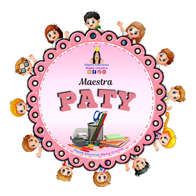 PIN de Maestra con nombre Paty - Diseño 2