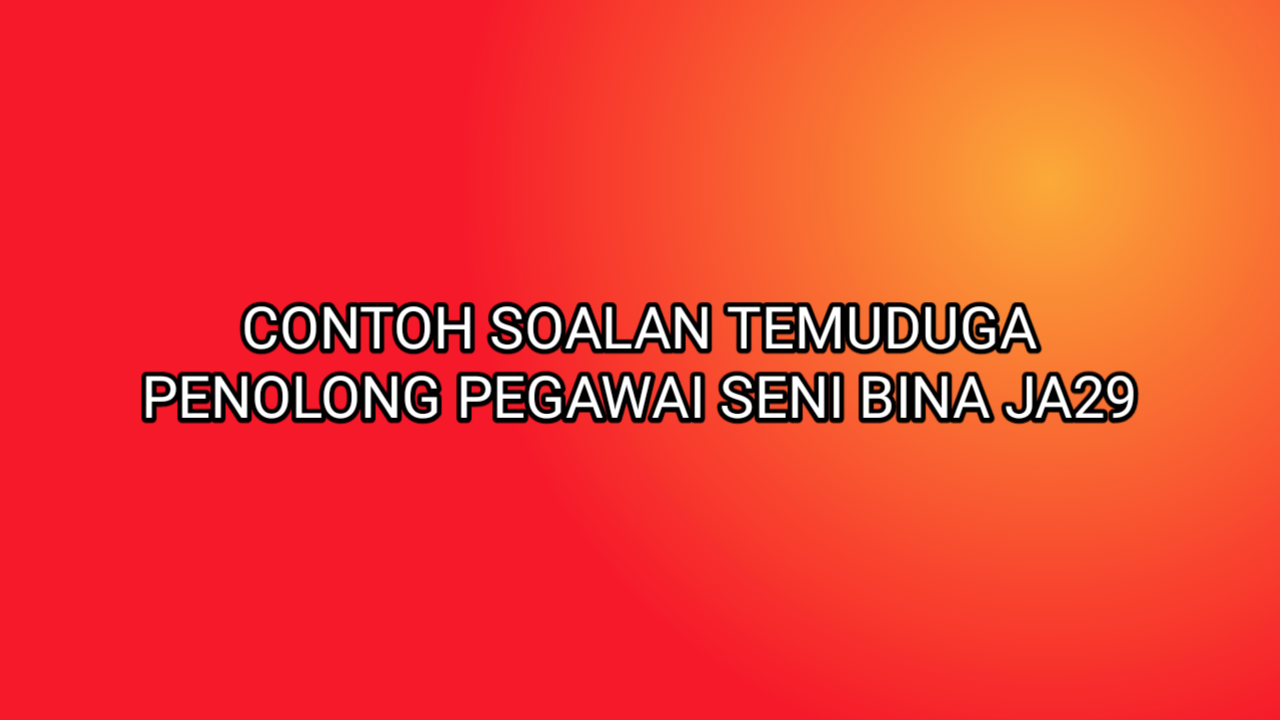 Contoh Soalan Temuduga Spa Penolong Pegawai Farmasi - Wow 